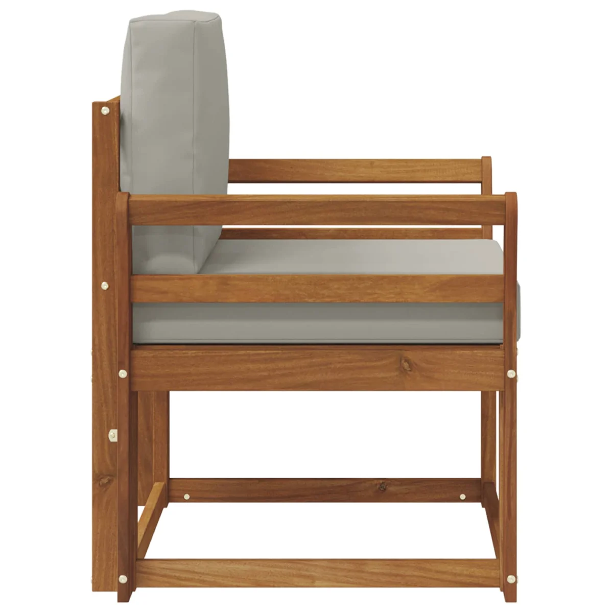 Kültéri kanapé szett Tömör akácfa és poliészter