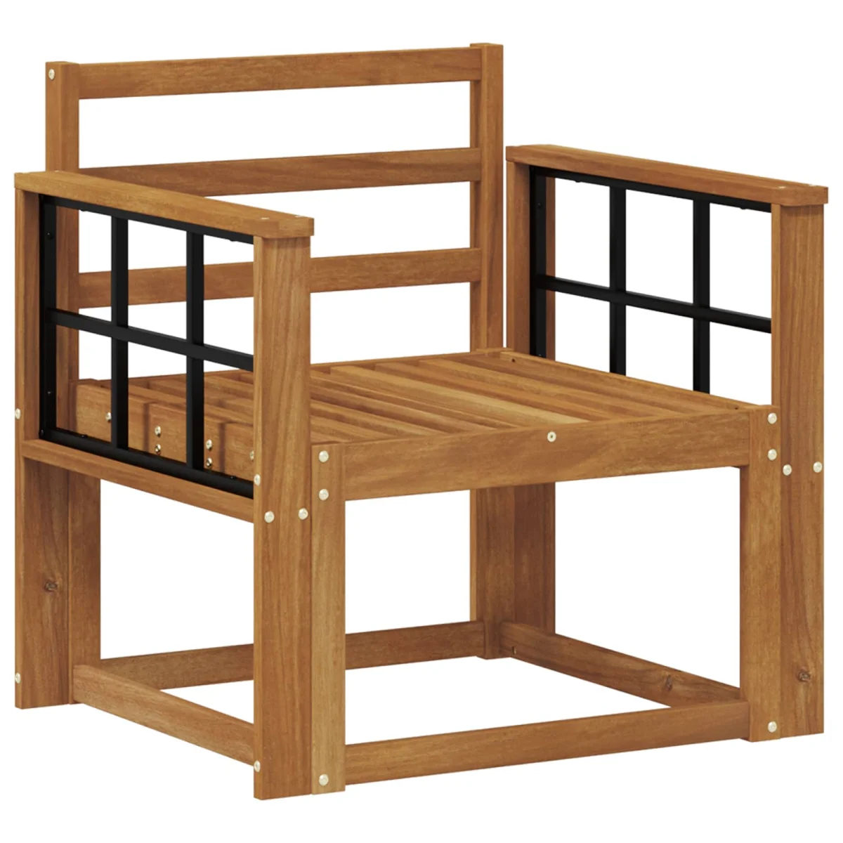 Kültéri kanapé szett Tömör Akácfa Természetes