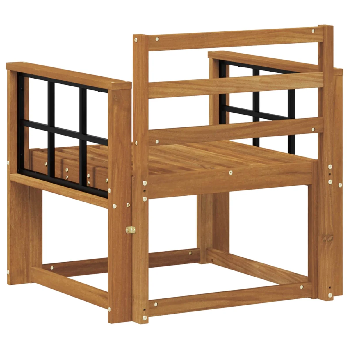 Kültéri kanapé szett Tömör Akácfa Természetes