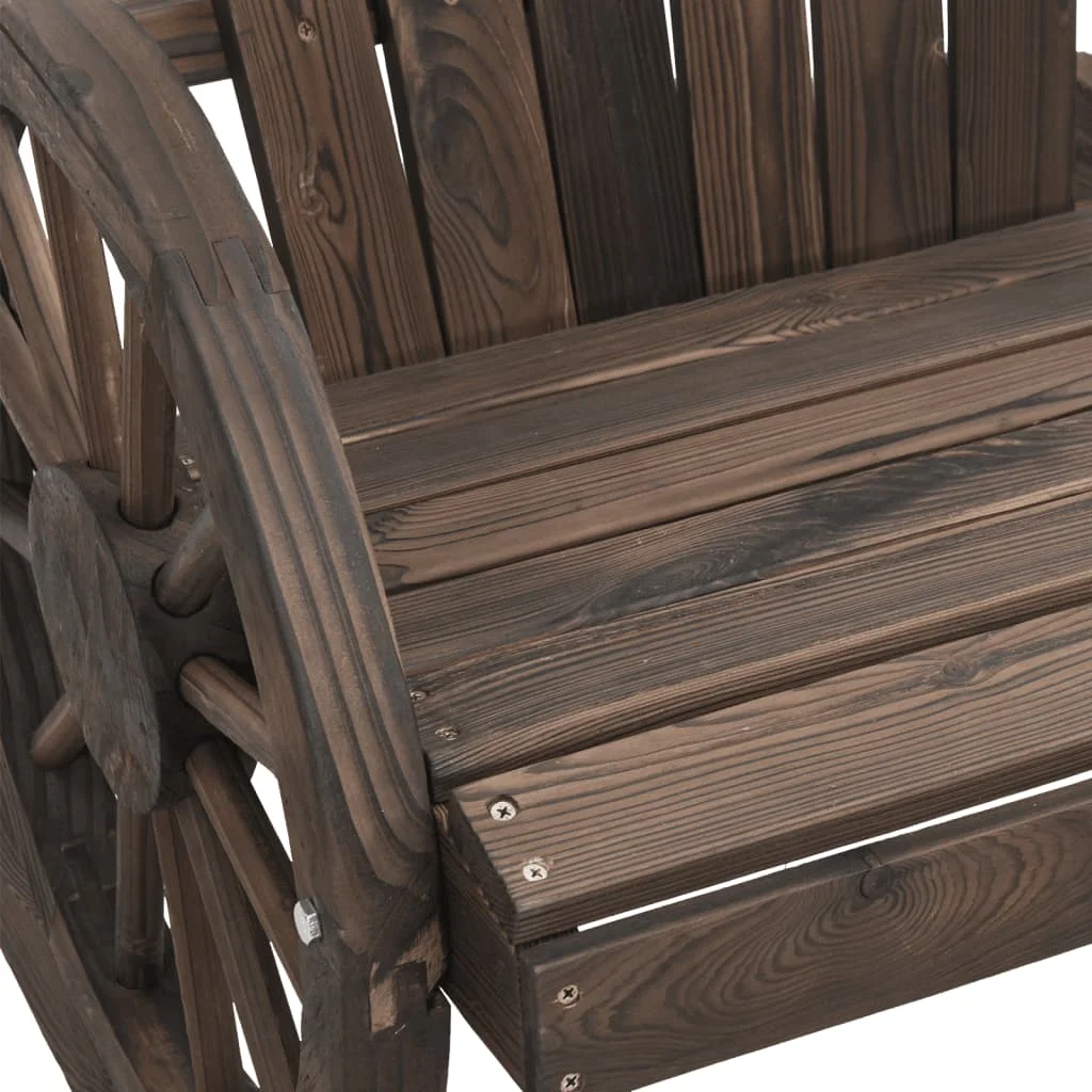 2 személyes tömör fenyőfa kerti Adirondack szék