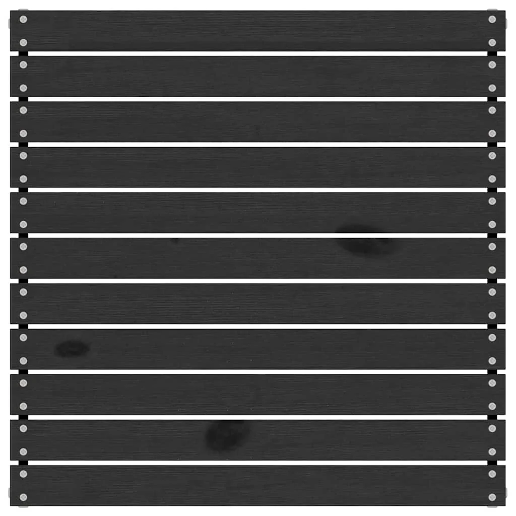 3 részes fekete tömör fenyőfa kerti ülőgarnitúra párnákkal