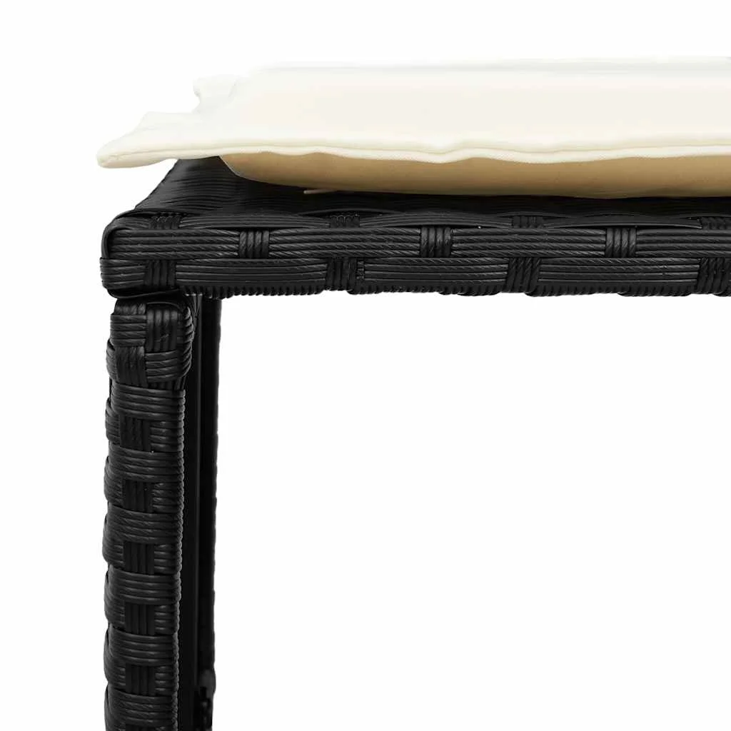 5 részes polyrattan kerti kanapé garnitúra párnákkal stackable