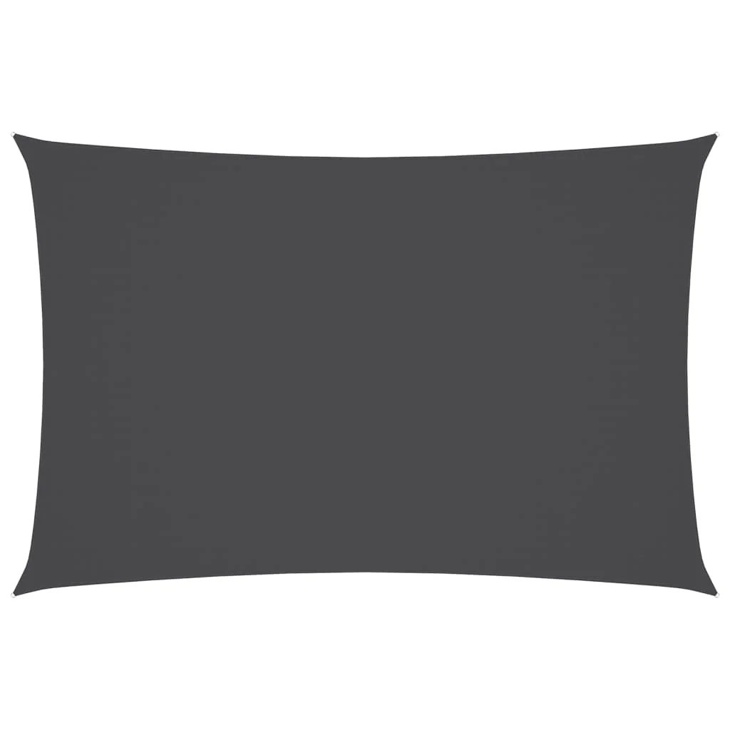 Antracitszürke téglalap alakú oxford-szövet napvitorla 5 x 7 m
