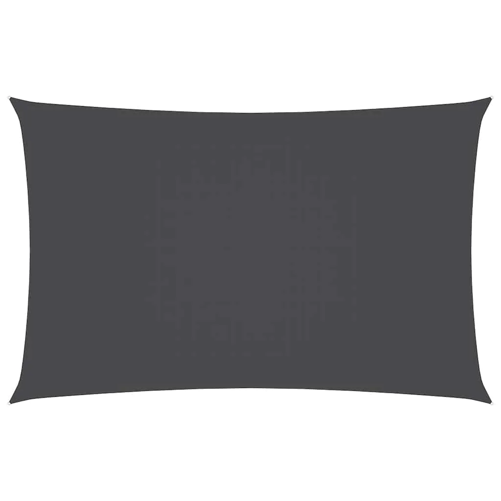 Antracitszürke téglalap alakú oxford-szövet napvitorla 5 x 8 m