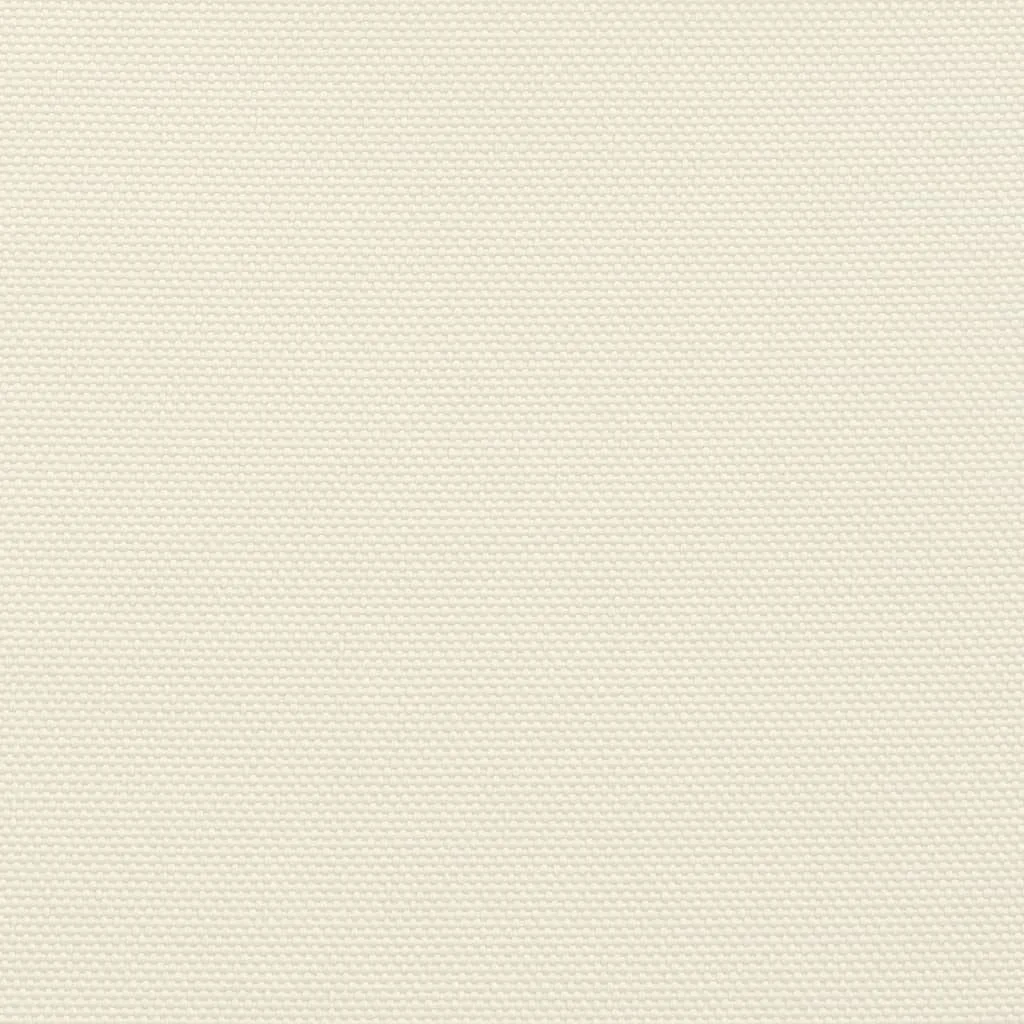 Krémszínű négyzet alakú oxford-szövet napvitorla 4,5x4,5 m