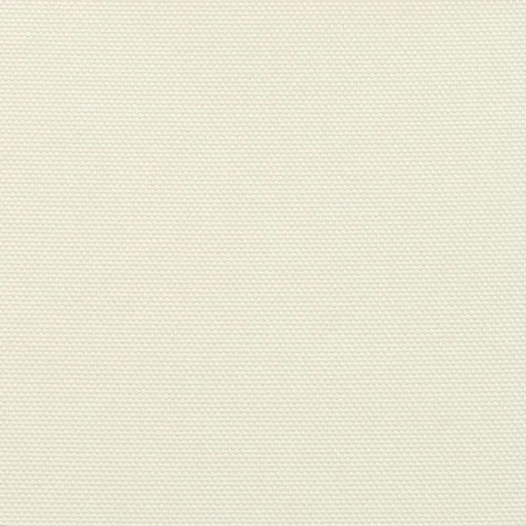 Krémszínű téglalap alakú oxford-szövet napvitorla 5 x 7 m