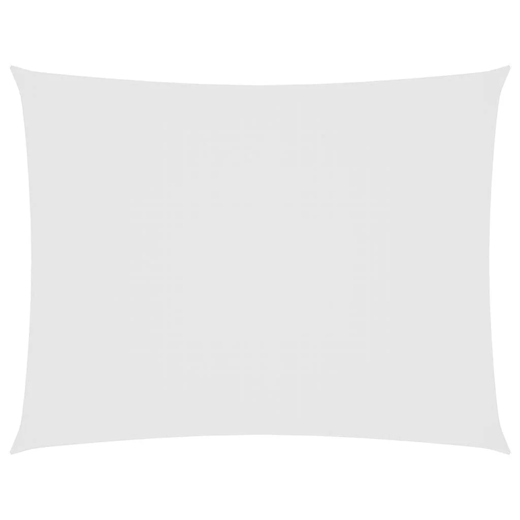 Fehér téglalap alakú oxford-szövet napvitorla 5 x 6 m
