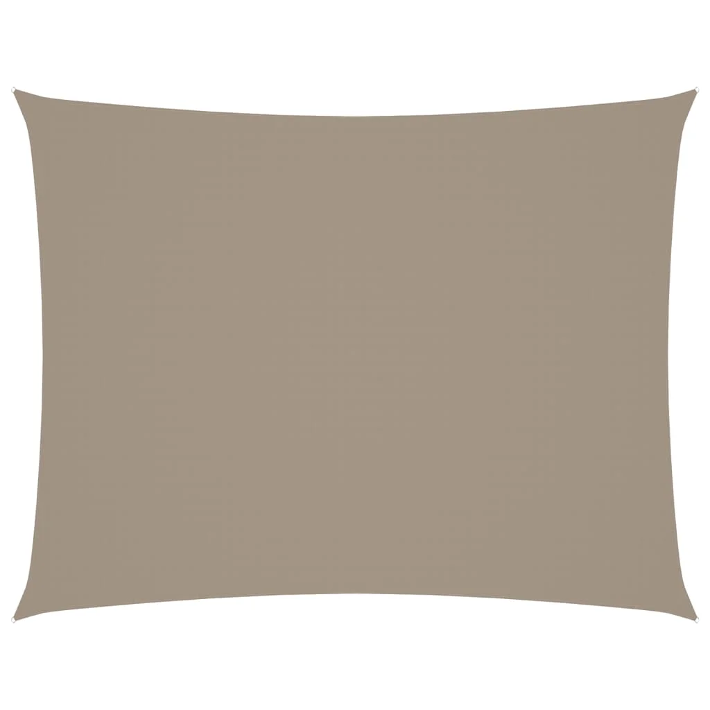 Tópszínű téglalap alakú oxford-szövet napvitorla 5 x 6 m
