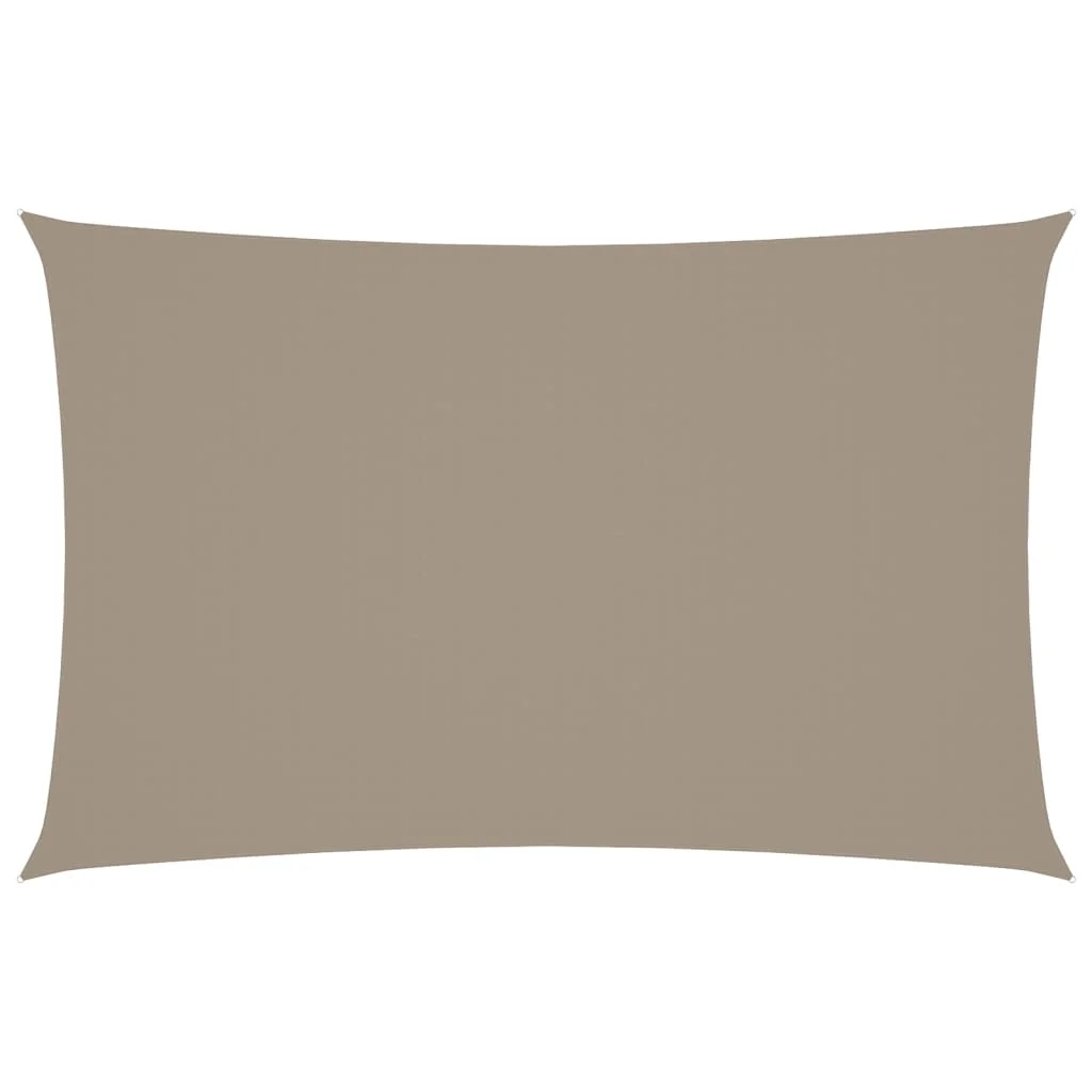 Tópszínű téglalap alakú oxford-szövet napvitorla 5 x 8 m