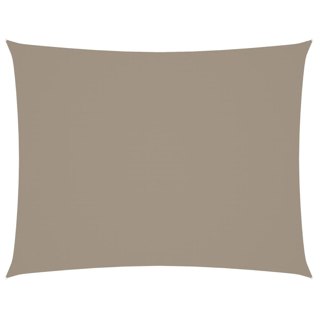 Fehér téglalap alakú oxford-szövet napvitorla 6 x 8 m