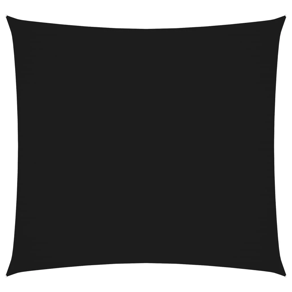 Fekete négyzet alakú oxford-szövet napvitorla 7 x 7 m