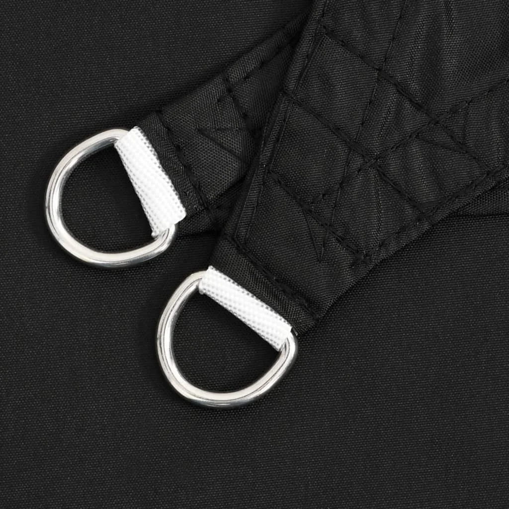 Fekete téglalap alakú oxford-szövet napvitorla 5 x 6 m