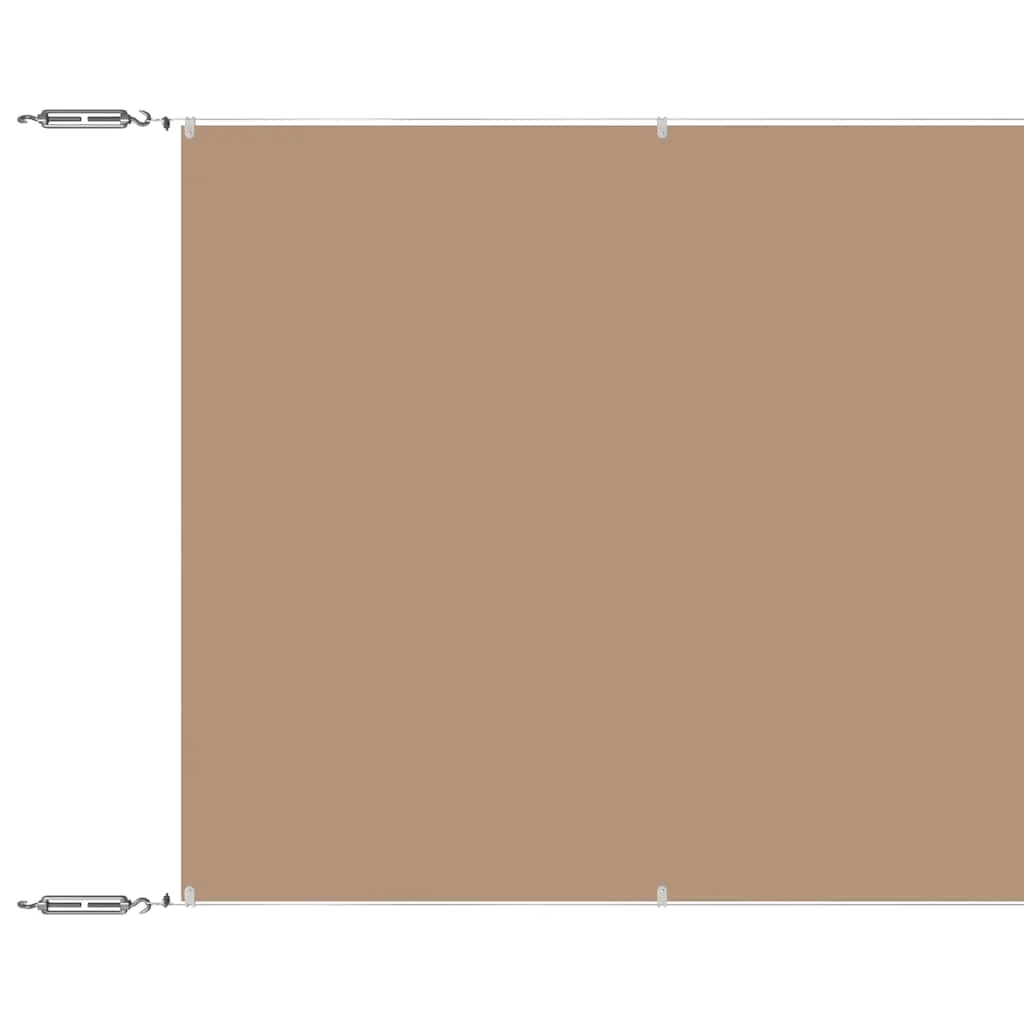 Bézs oxford-szövet függőleges napellenző 140x600 cm