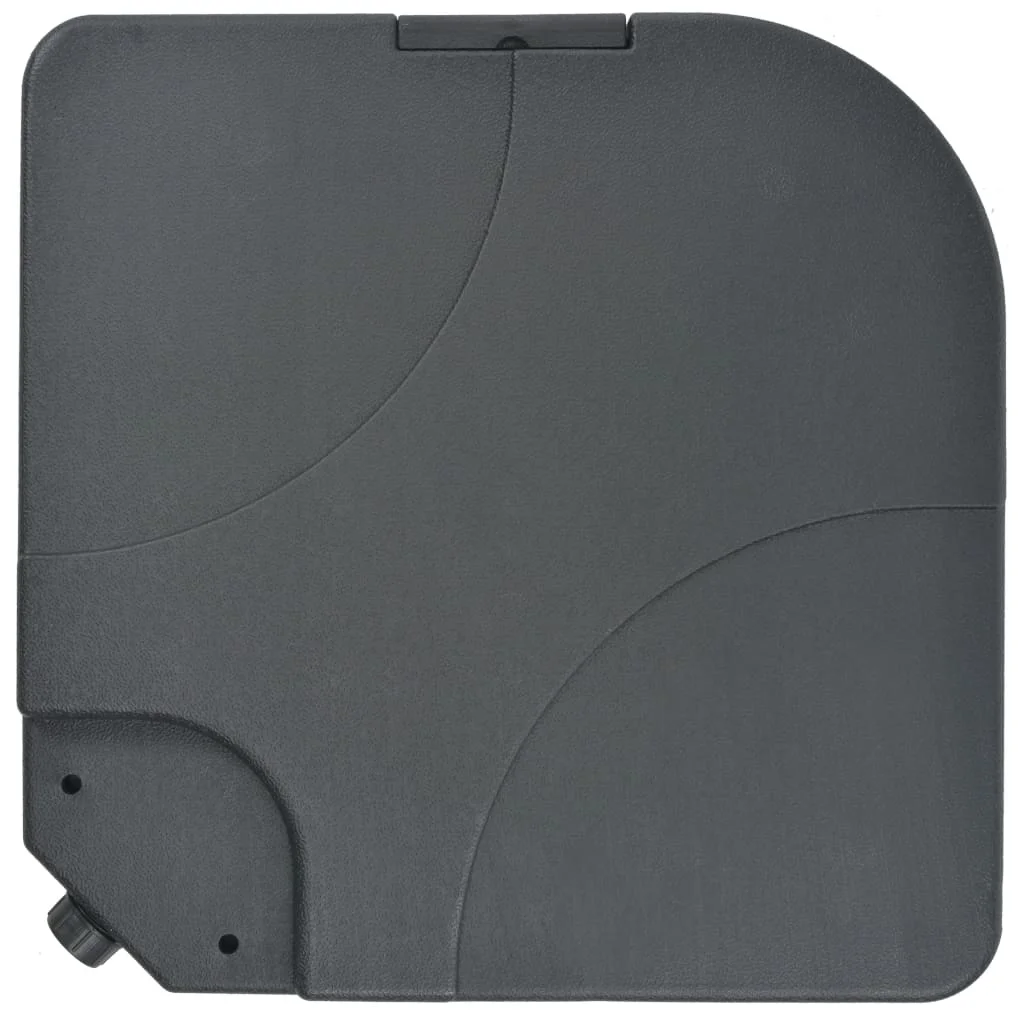 Szürkésbarna kültéri napernyő hordozható talppal