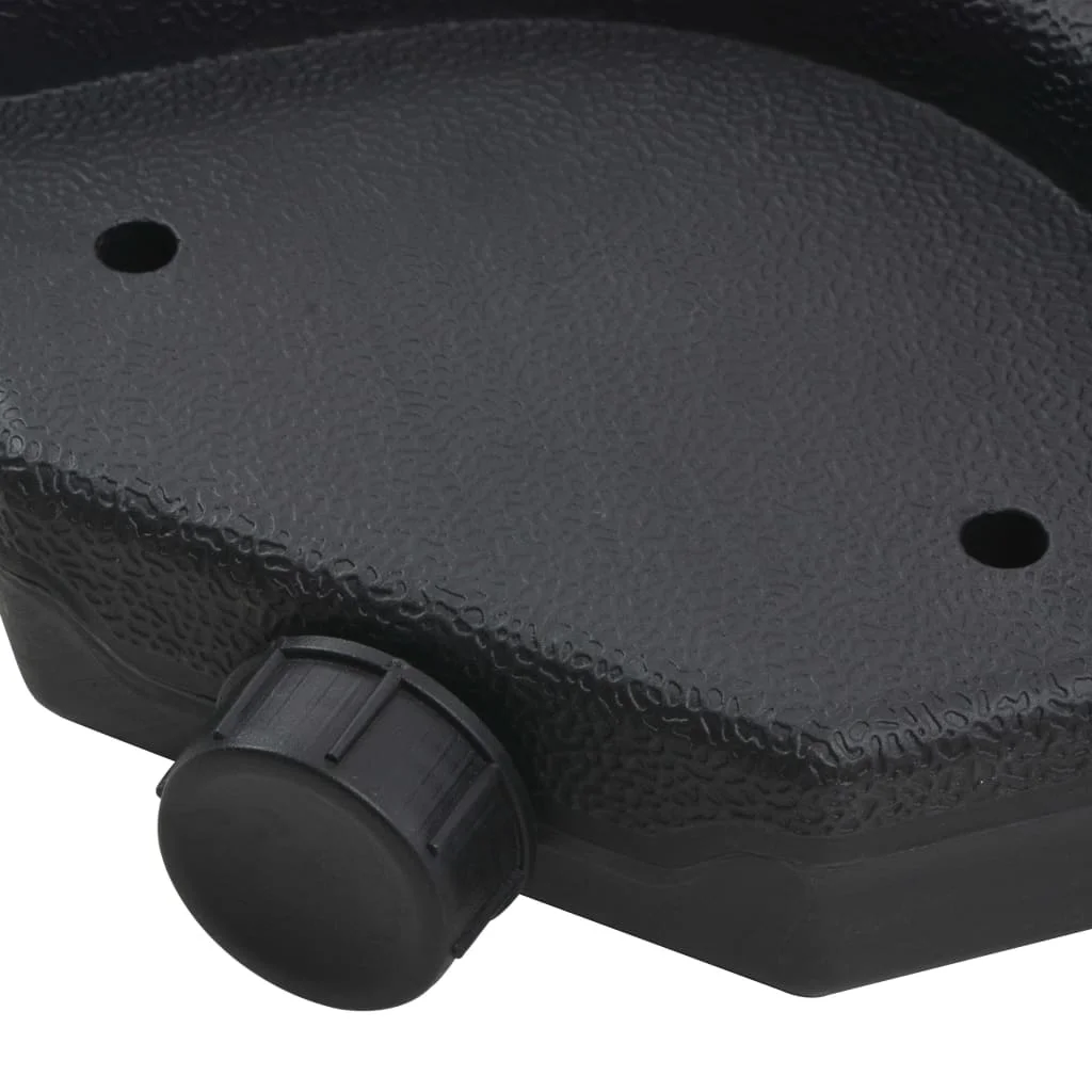 Szürkésbarna kültéri napernyő hordozható talppal