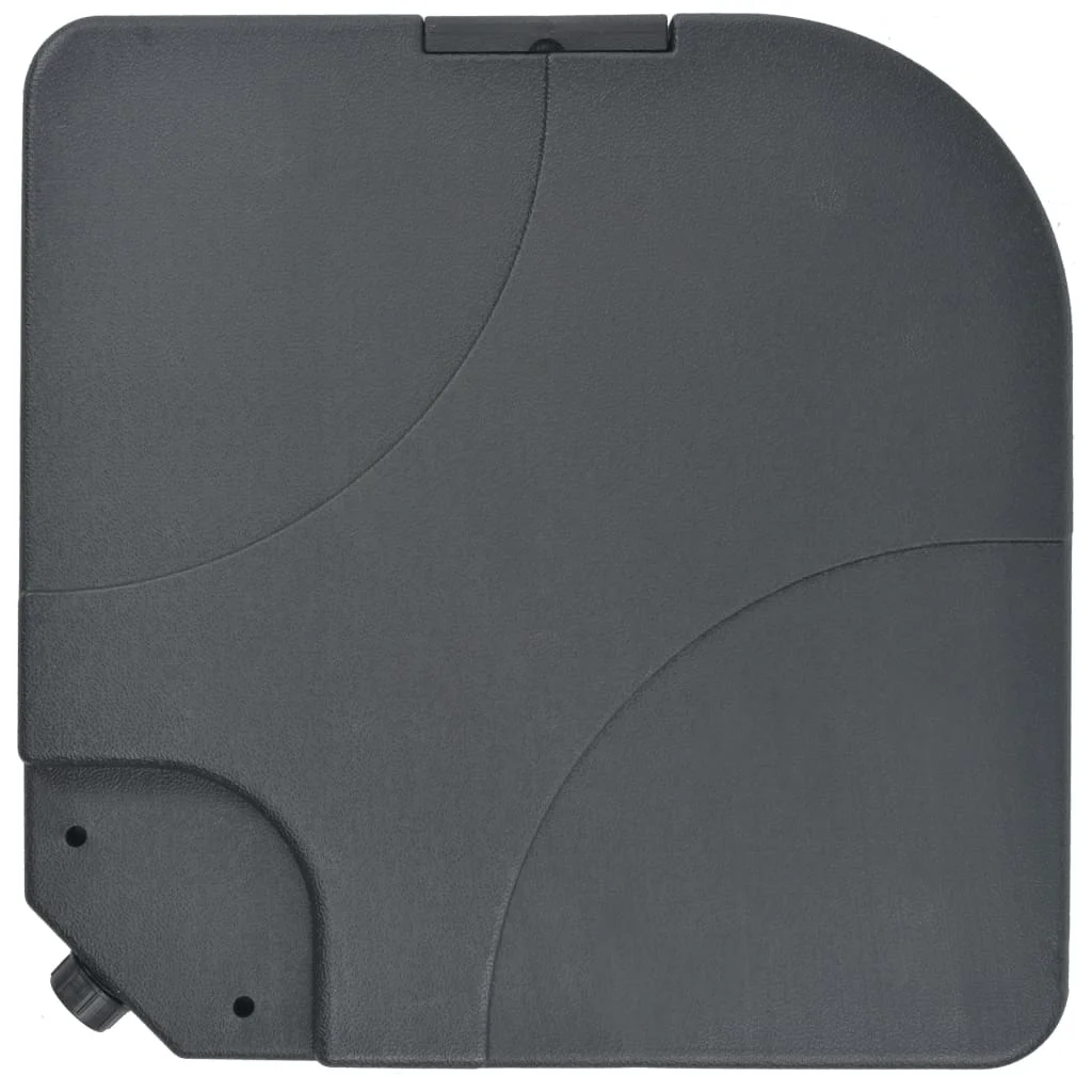 Szürkésbarna kültéri napernyő hordozható talppal 