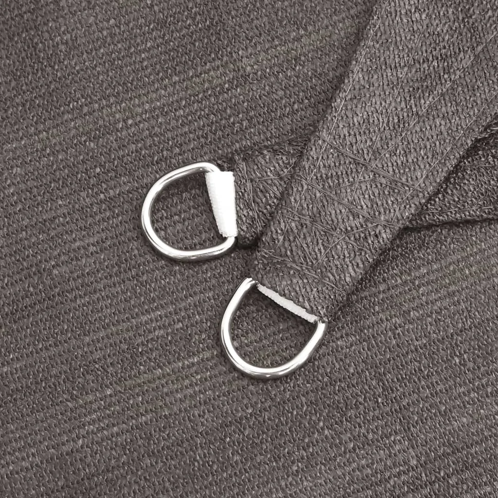 Antracitszürke HDPE napvitorla 160 g/m² 5 x 8 m