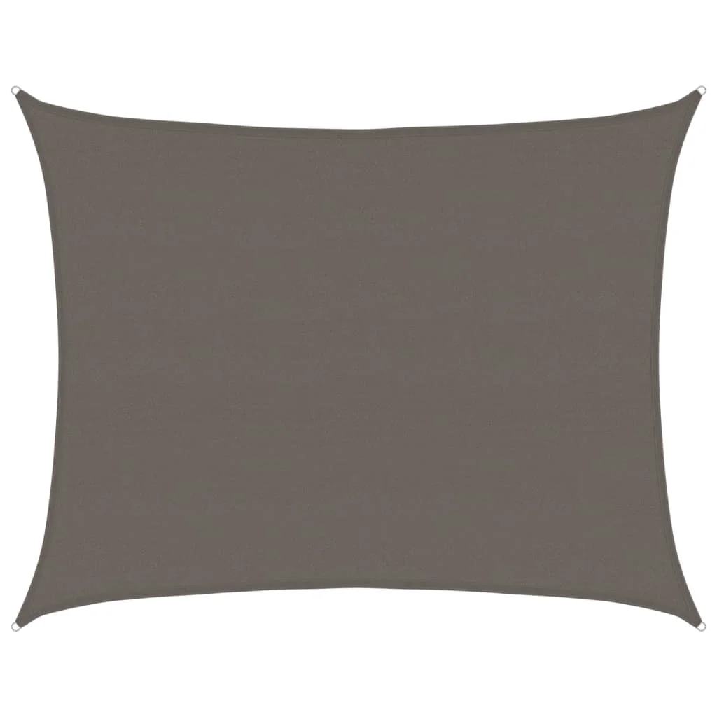 Antracitszürke HDPE napvitorla 160 g/m² 6 x 8 m