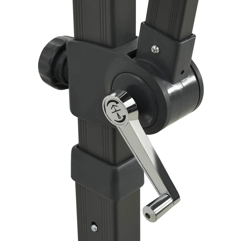 Terrakotta konzolos napernyő rúddal és LED-fényekkel 250 cm