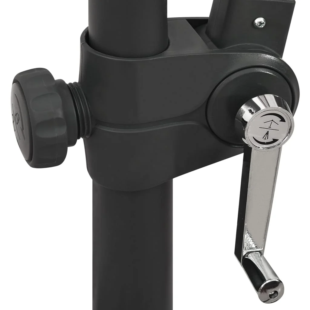 Zöld konzolos napernyő rúddal és LED-fényekkel 300 cm