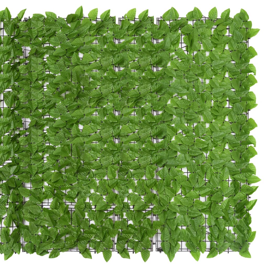 Zöld leveles erkélyparaván 400 x 150 cm