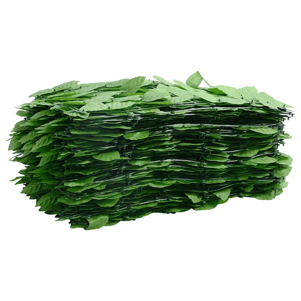 Zöld leveles erkélyparaván 600 x 150 cm