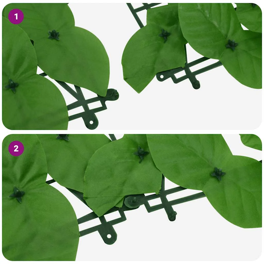 Zöld leveles erkélyparaván 600 x 150 cm