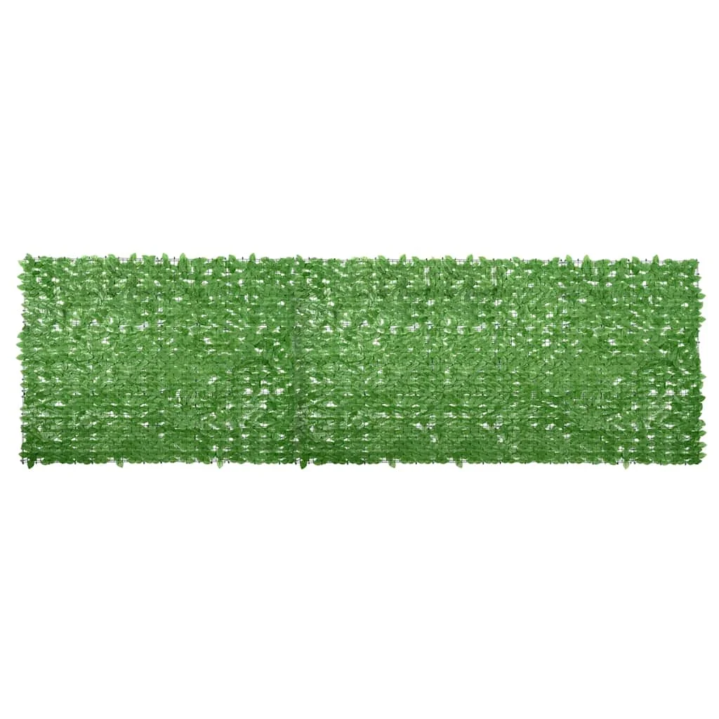 Zöld leveles erkélyparaván 600 x 150 cm
