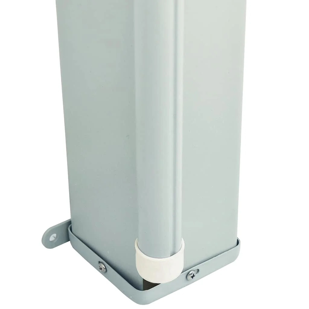 Fekete behúzható oldalsó terasznapellenző 200 x 600 cm