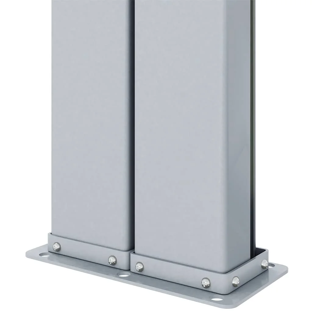 Fekete behúzható oldalsó napellenző 180 x 600 cm