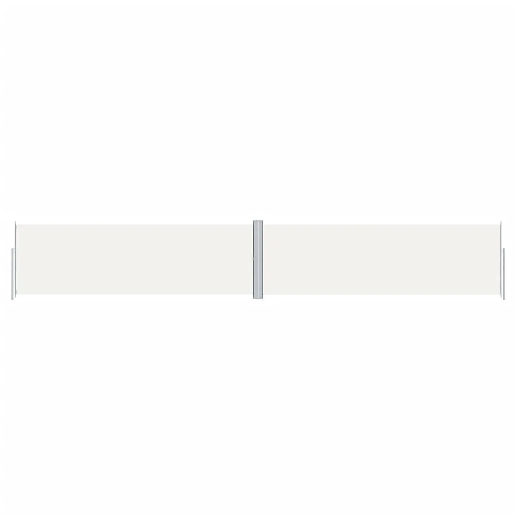 Krémszínű behúzható oldalsó napellenző 160 x 1000 cm