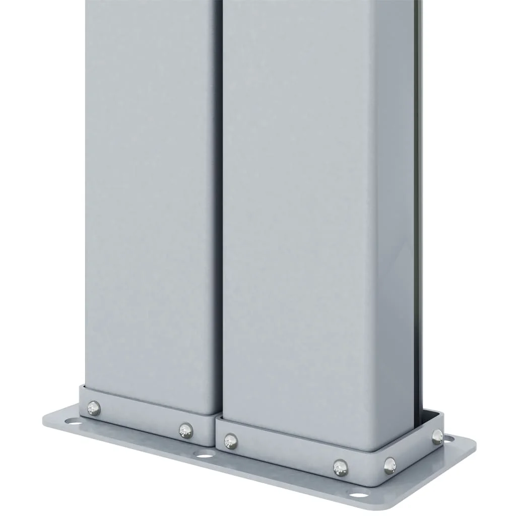 Fekete behúzható oldalsó napellenző 160 x 1200 cm