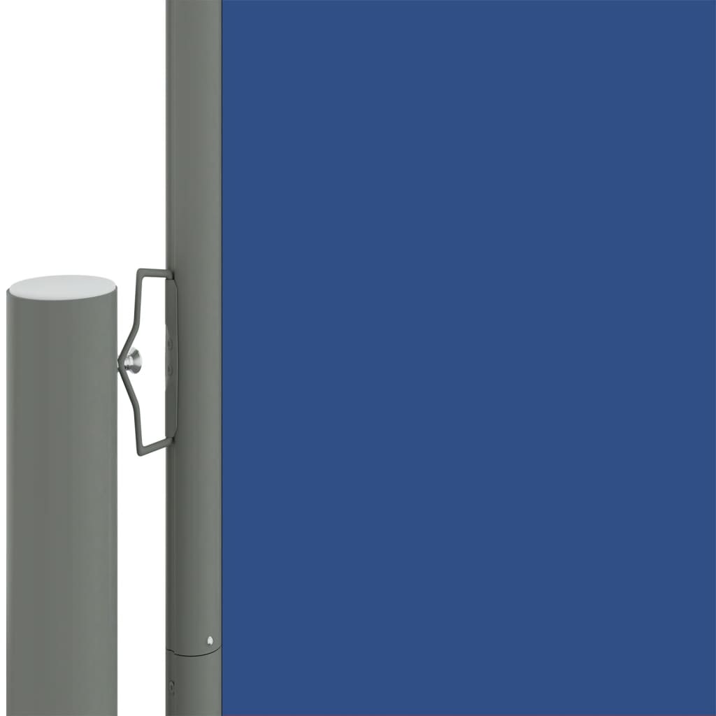 Kék behúzható oldalsó napellenző 220 x 1200 cm
