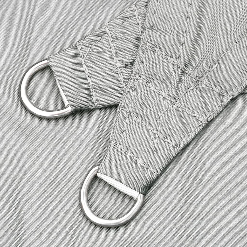 Világosszürke 100% poliészter oxford szövet napvitorla 5 x 5 m