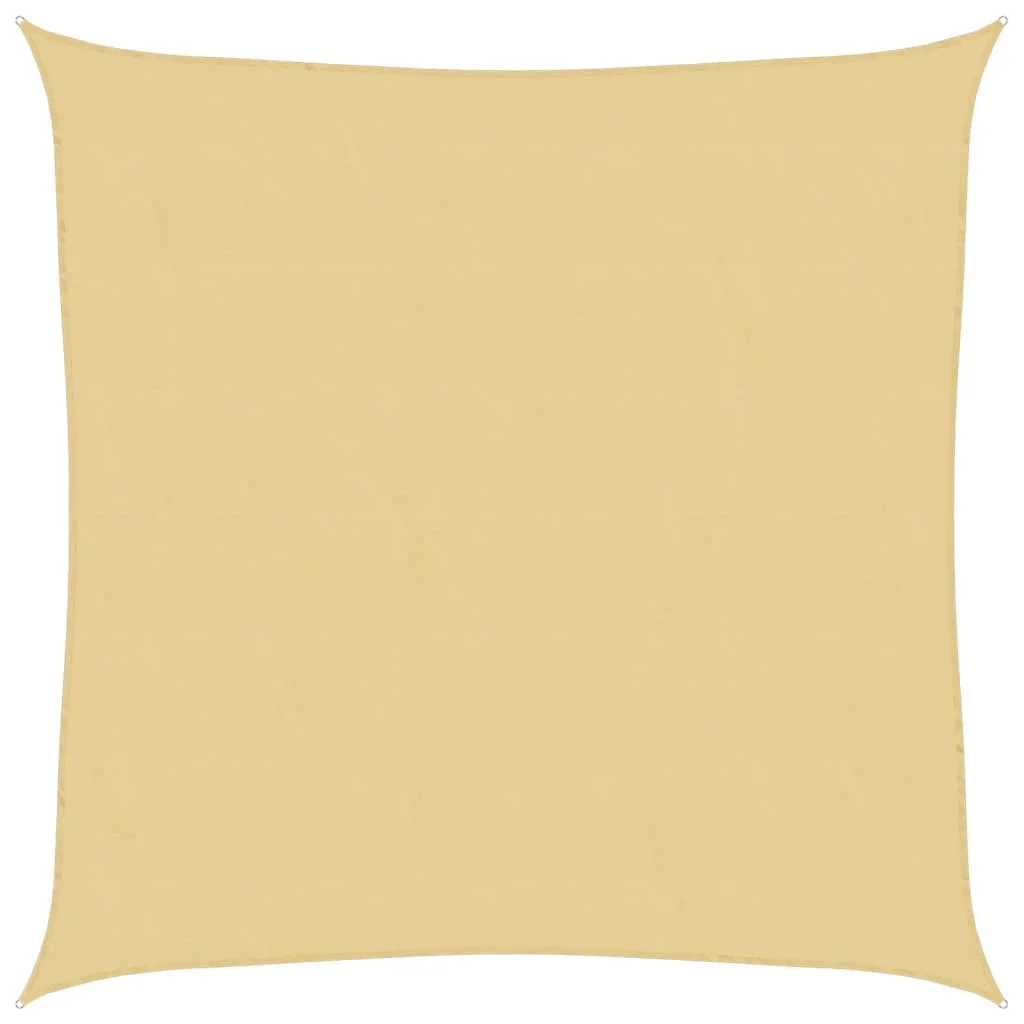 Homokszínű 100% oxford szövet napvitorla 4,5x4,5 m