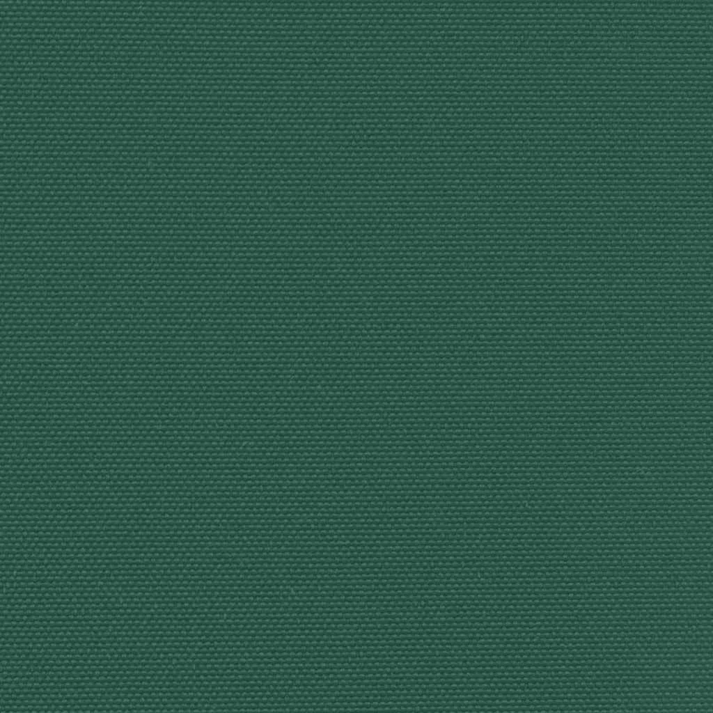 Sötétzöld behúzható oldalsó napellenző 120 x 500 cm