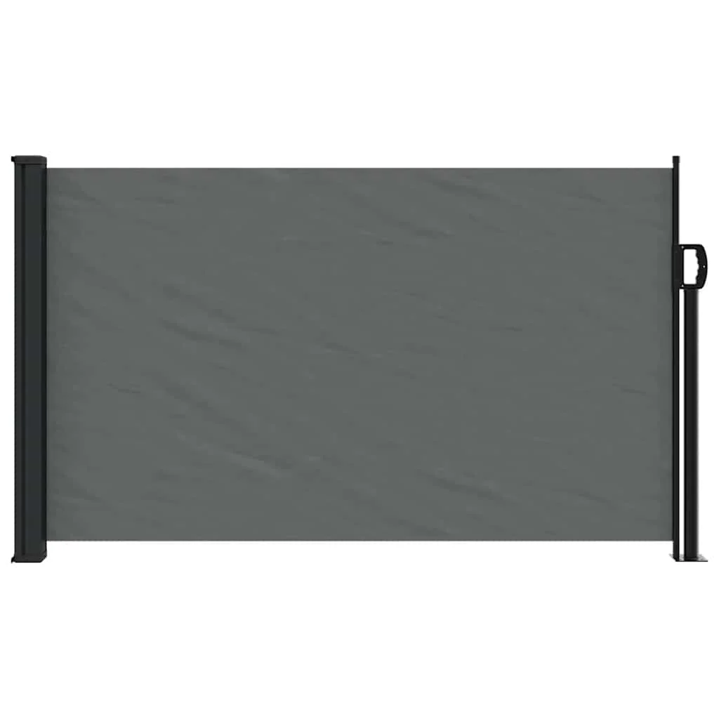 Antracitszürke behúzható oldalsó napellenző 120 x 600 cm