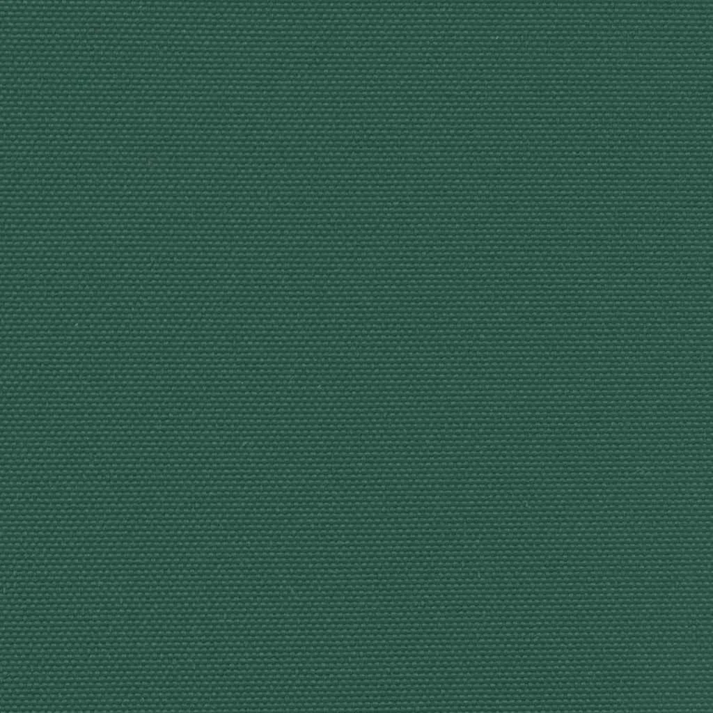 Sötétzöld behúzható oldalsó napellenző 140 x 600 cm