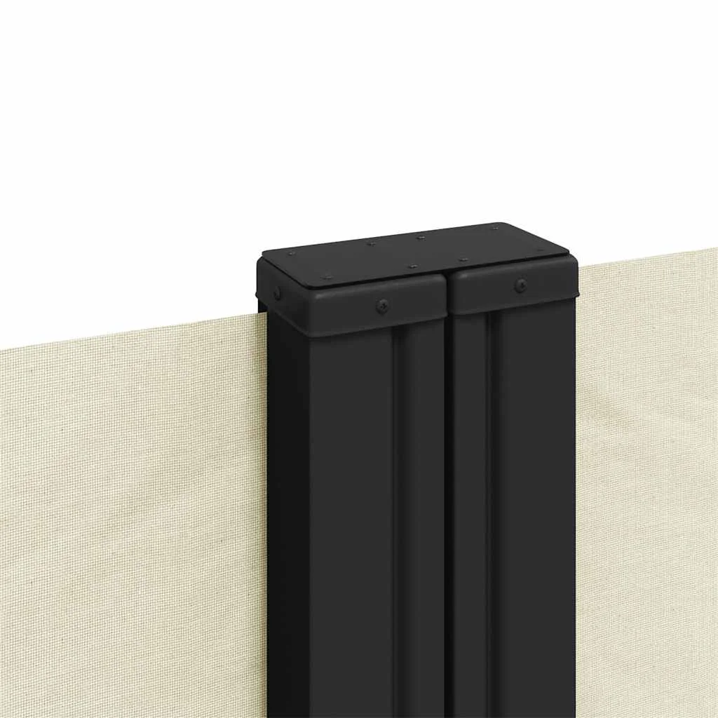 Krémszínű behúzható oldalsó napellenző 100 x 600 cm