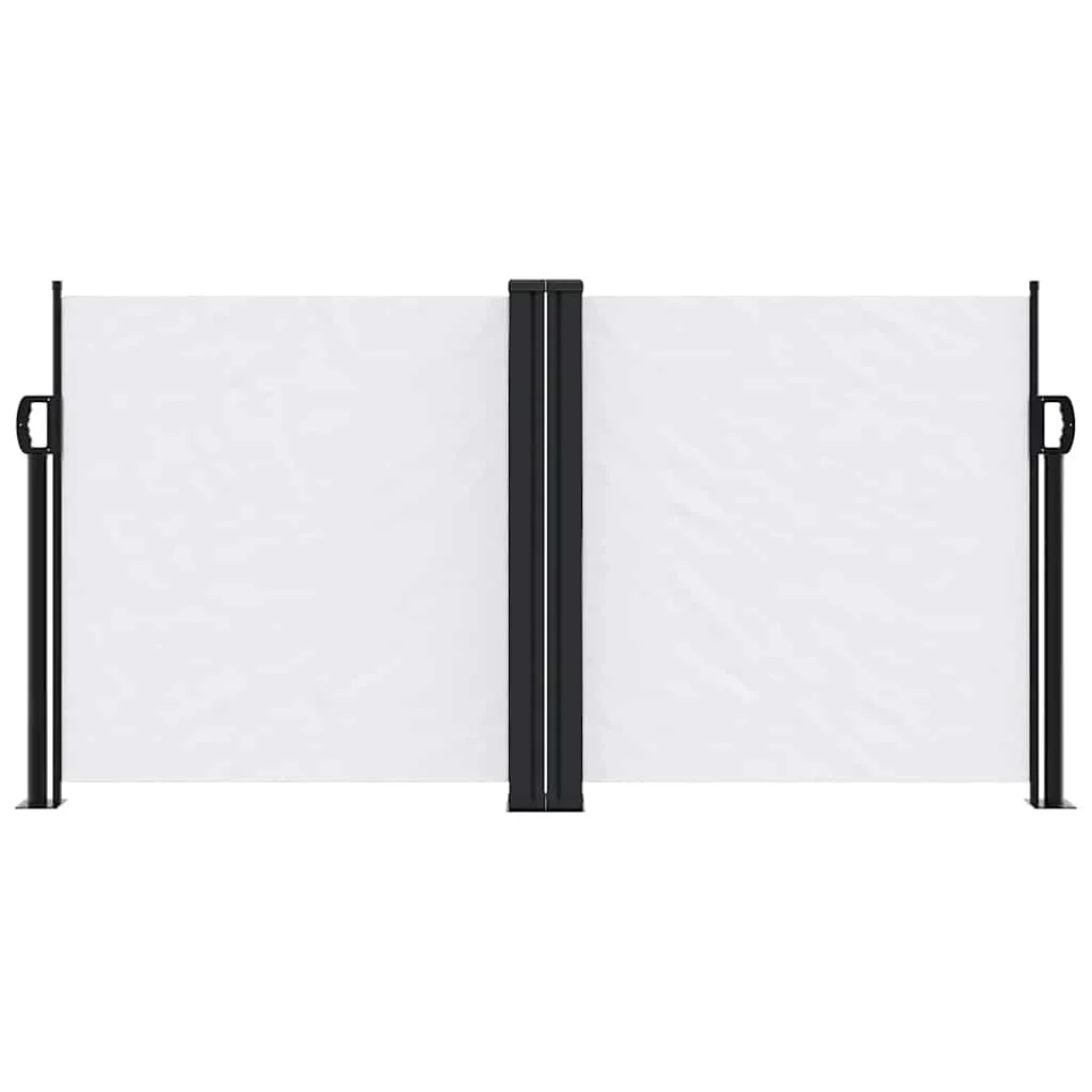 Fehér behúzható oldalsó napellenző 120 x 600 cm