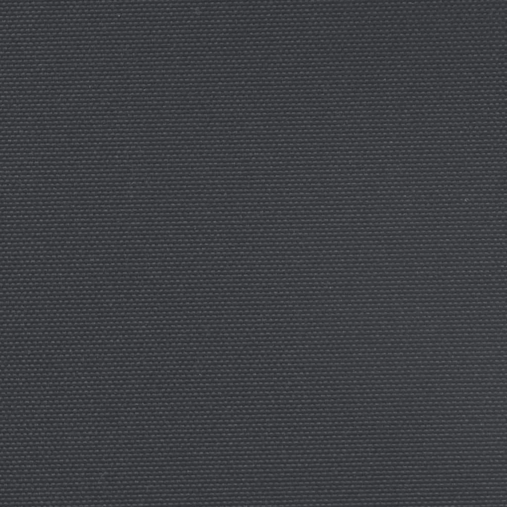 Fekete behúzható oldalsó napellenző 140 x 600 cm