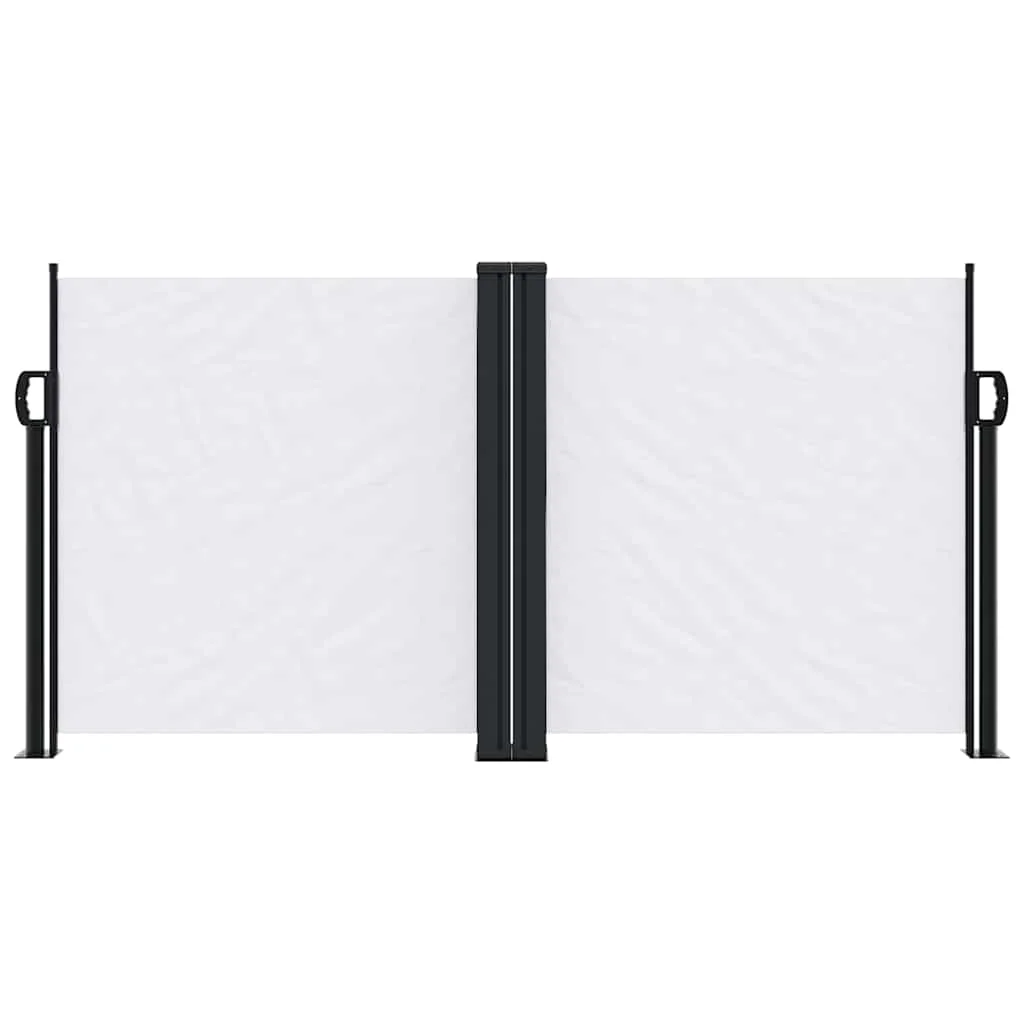 Fehér behúzható oldalsó napellenző 120 x 1000 cm