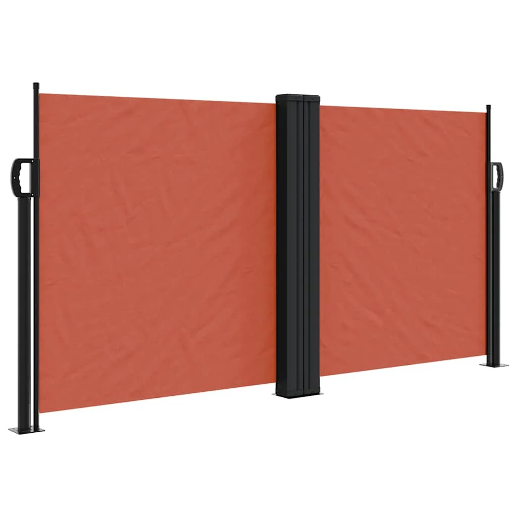 Terrakotta behúzható oldalsó napellenző 120 x 1000 cm