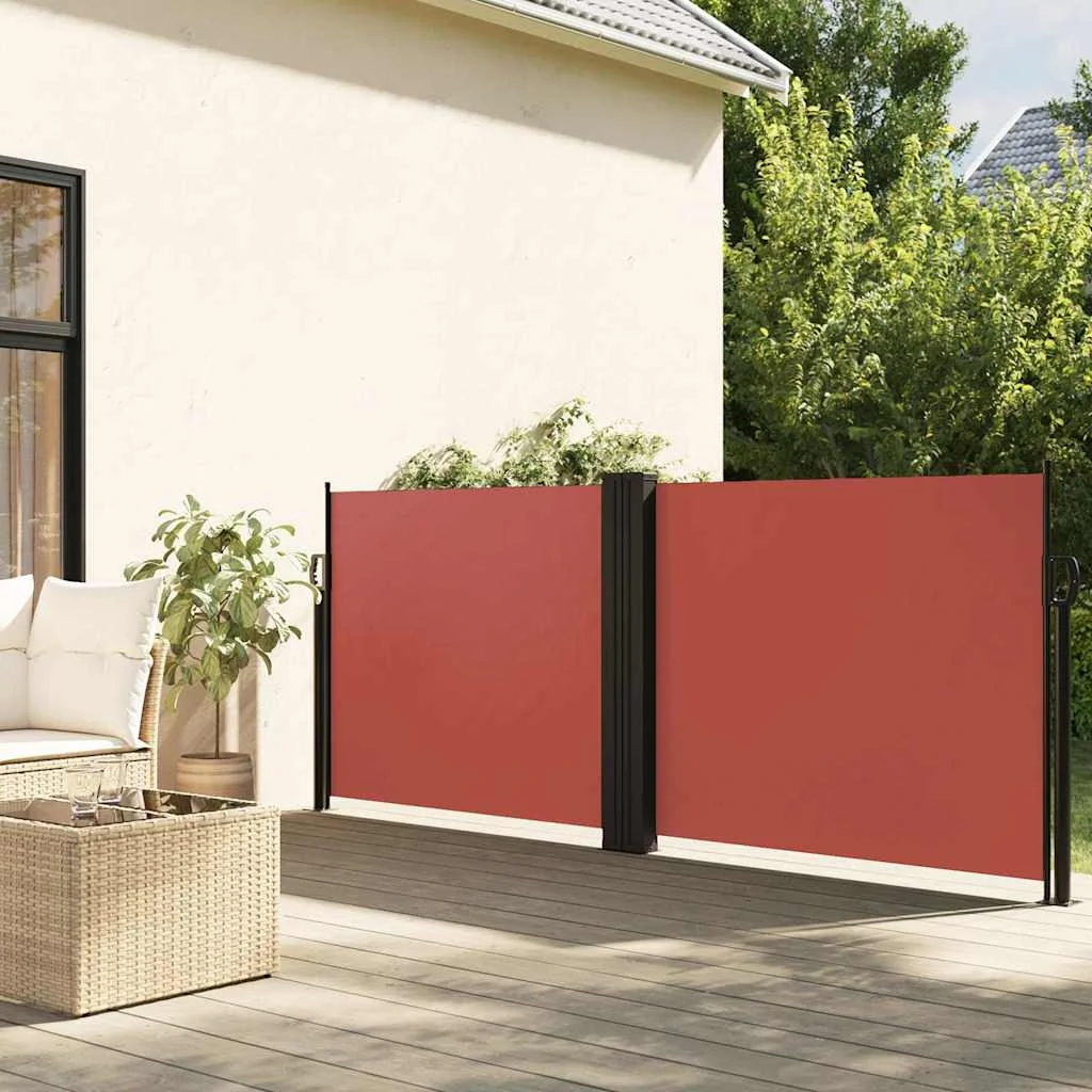 Terrakotta behúzható oldalsó napellenző 120 x 1000 cm