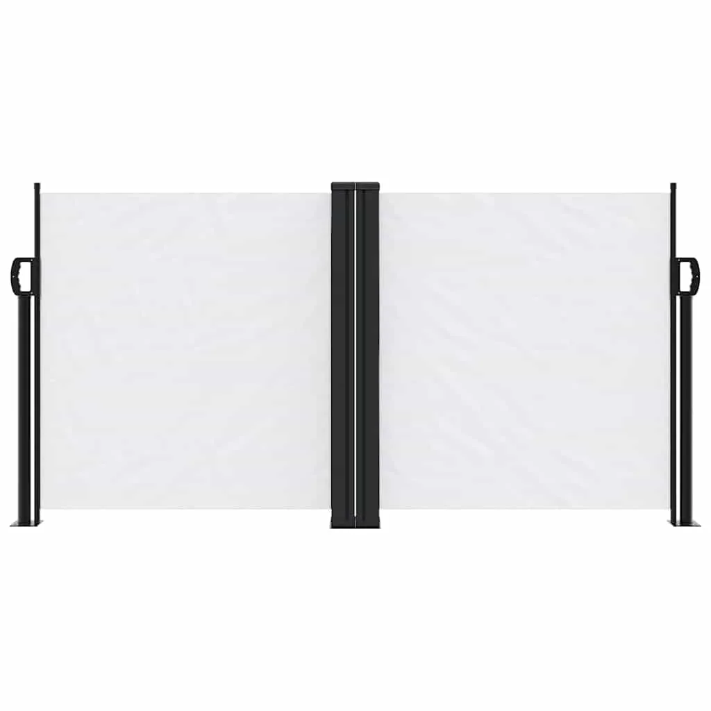 Fehér behúzható oldalsó napellenző 120 x 1200 cm