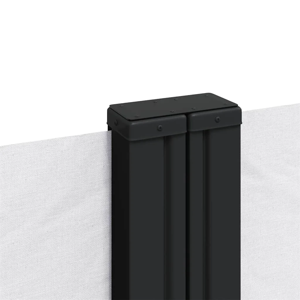 Fehér behúzható oldalsó napellenző 120 x 1200 cm