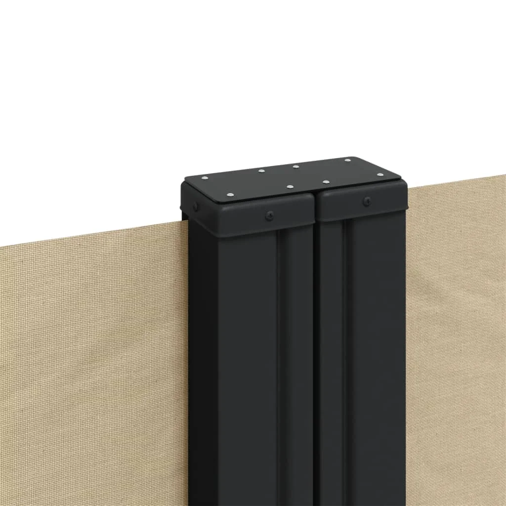 Bézs behúzható oldalsó napellenző 140x1200 cm