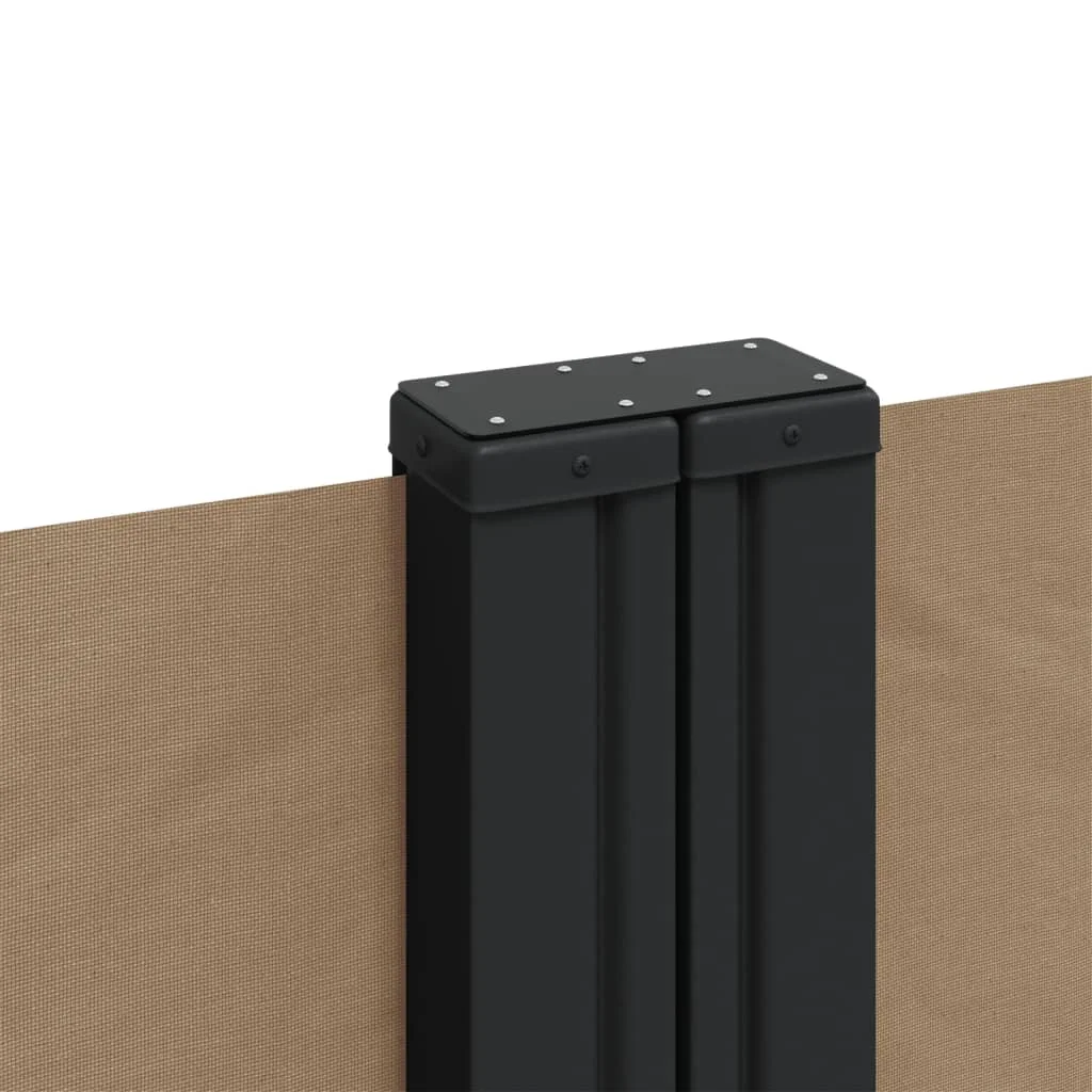 Tópszínű behúzható oldalsó napellenző 140x1200 cm