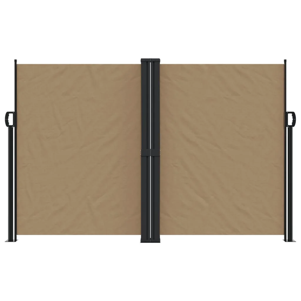 Tópszínű behúzható oldalsó napellenző 160 x 1200 cm