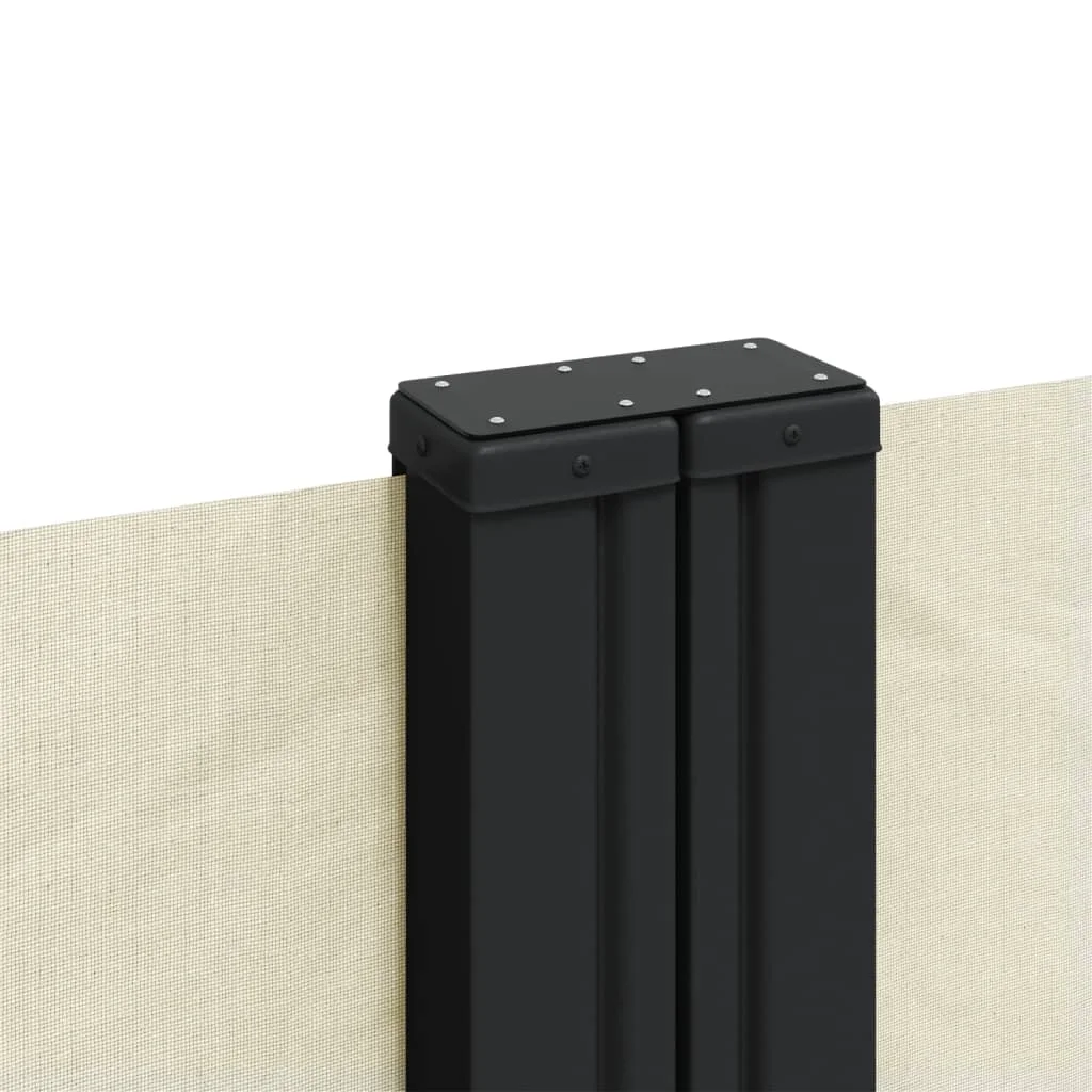 Krémszínű behúzható oldalsó napellenző 200 x 1200 cm